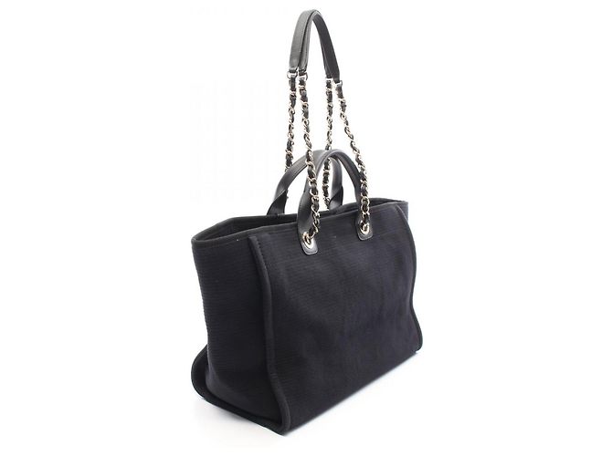 Borsa Tote 2-Way Chanel Deauville Nero - vista 2