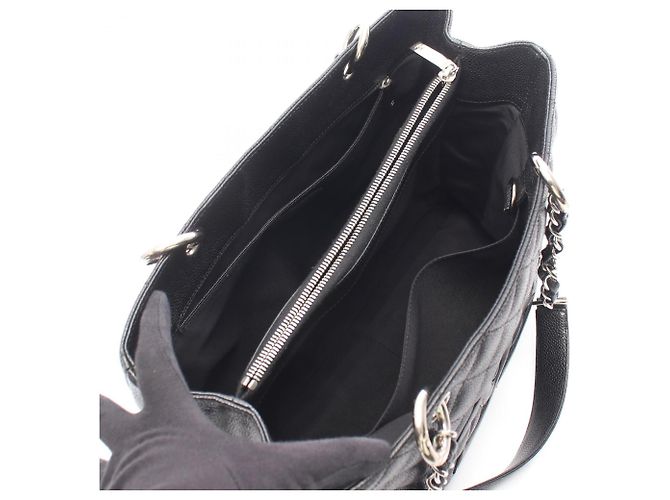 Borsa Tote Chanel Matelassé Grand Shopping GST Nero - vista 3