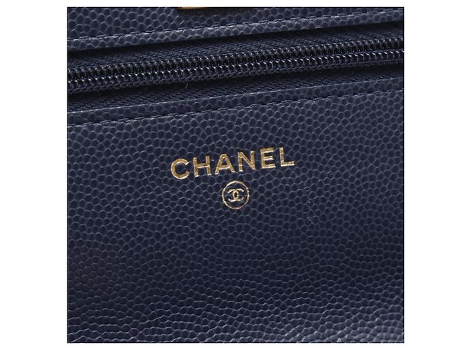 Bolsa de Ombro Chanel Matelassé Azul marinho - vista 4