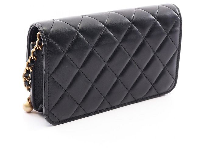 Borsa a tracolla Chanel Matelassé Nera Nero - vista 2