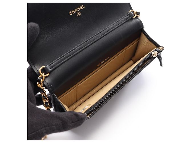 Borsa a tracolla Chanel Matelassé Nera Nero - vista 3