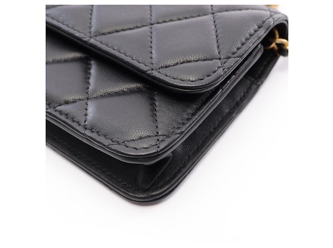 Borsa a tracolla Chanel Matelassé Nera Nero - vista 7