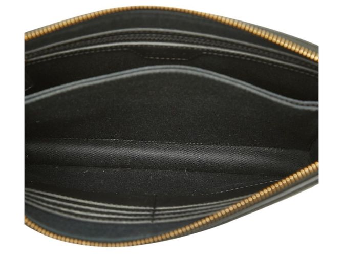 Versace Clutch aus schwarzem Leder - Ansicht 11