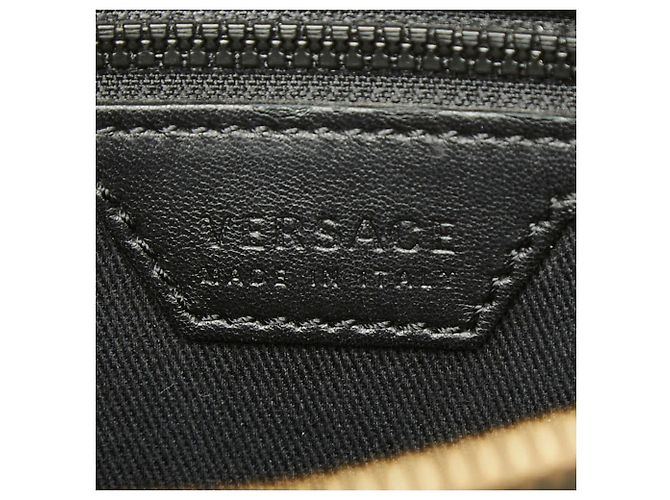 Versace Clutch aus schwarzem Leder - Ansicht 12