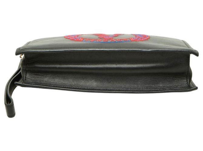 Versace Clutch aus schwarzem Leder - Ansicht 3