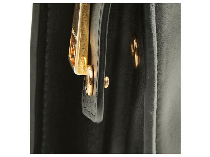 Versace Clutch aus schwarzem Leder - Ansicht 9