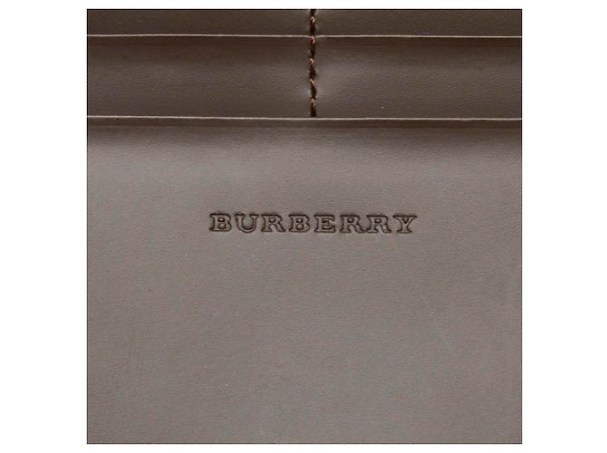 Cartera larga Burberry Nova Check en cuero marrón Castaño - vista 10