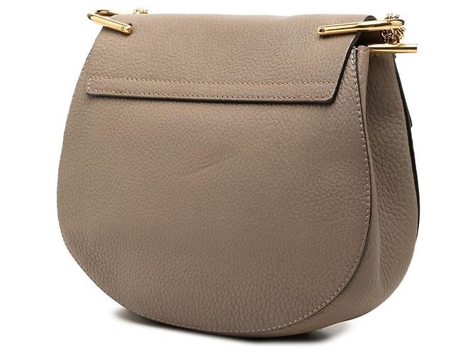 Bolsa de Ombro Chloé Drew Chain Bege - vista 2