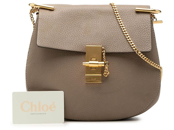 Bolsa de Ombro Chloé Drew Chain Bege - vista 6