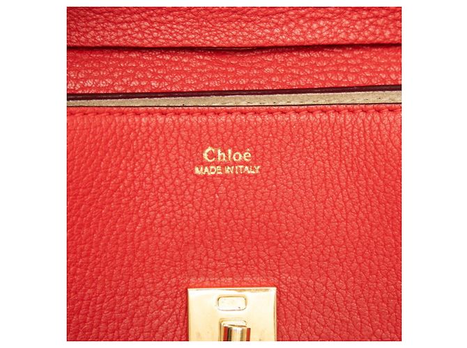 Bolsa de Ombro Chloé Drew Chain Vermelho - vista 7
