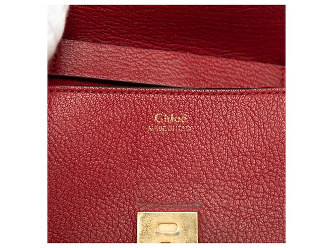Chloé Drew Chain Schultertasche Rot - Ansicht 5