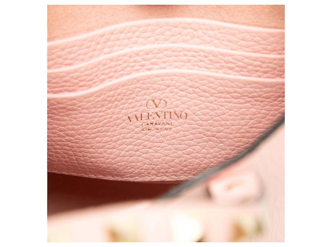 Mini borsa Valentino Rockstud con catena Rosa D'oro - vista 6