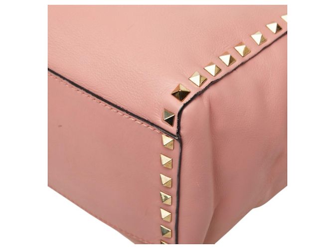 Borsa Valentino Rockstud Rosa - vista 4
