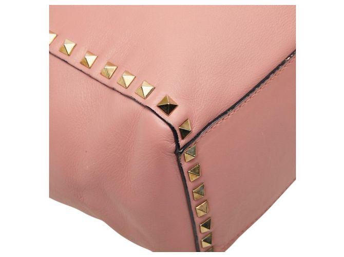 Borsa Valentino Rockstud Rosa - vista 5