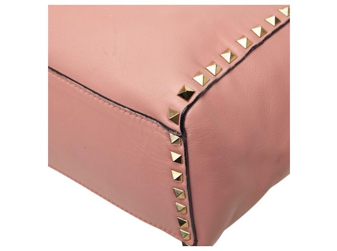 Borsa Valentino Rockstud Rosa - vista 6