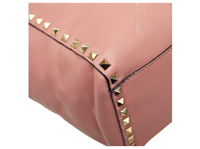 Borsa Valentino Rockstud Rosa - vista 7