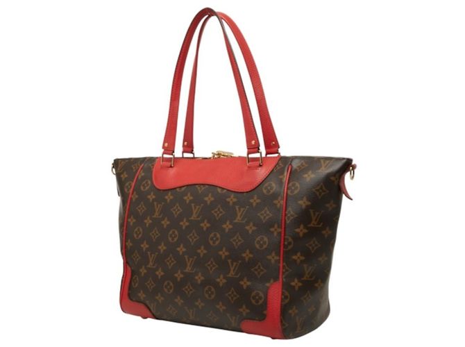 Borsa Tote Louis Vuitton Monogram Estrella Marrone Rosso Fuschia - vista 2