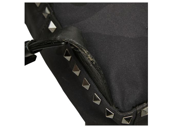 Mochila Valentino Rockstud Camouflage Negro - vista 8