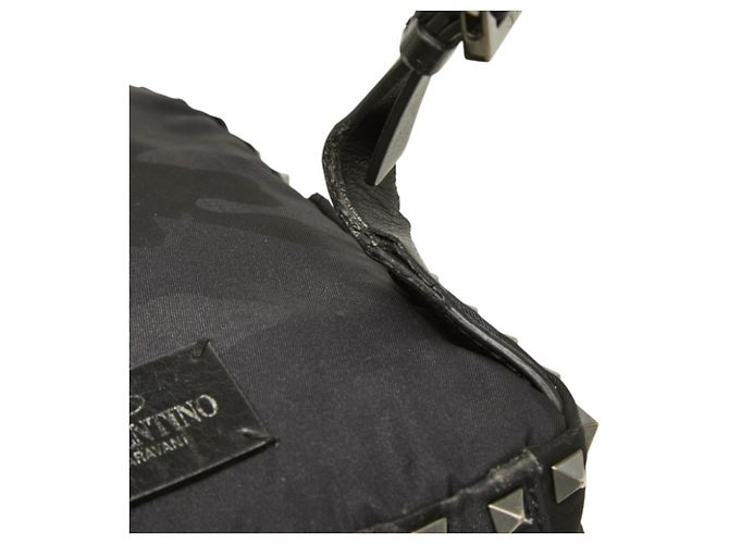 Mochila Valentino Rockstud Camouflage Negro - vista 9
