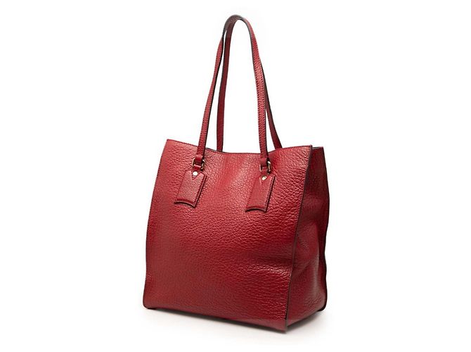 Borsa Tote Burberry in pelle rossa Rosso - vista 2