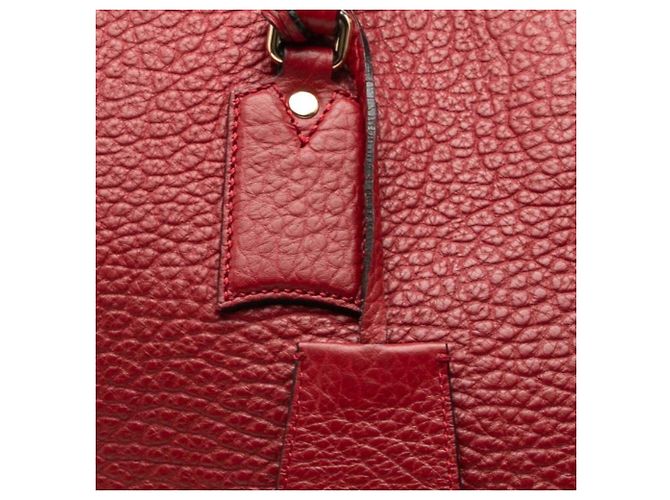 Borsa Tote Burberry in pelle rossa Rosso - vista 5