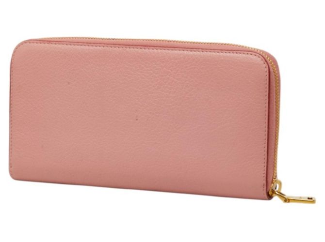 Cartera larga Miu Miu de piel Madras rosa - vista 2