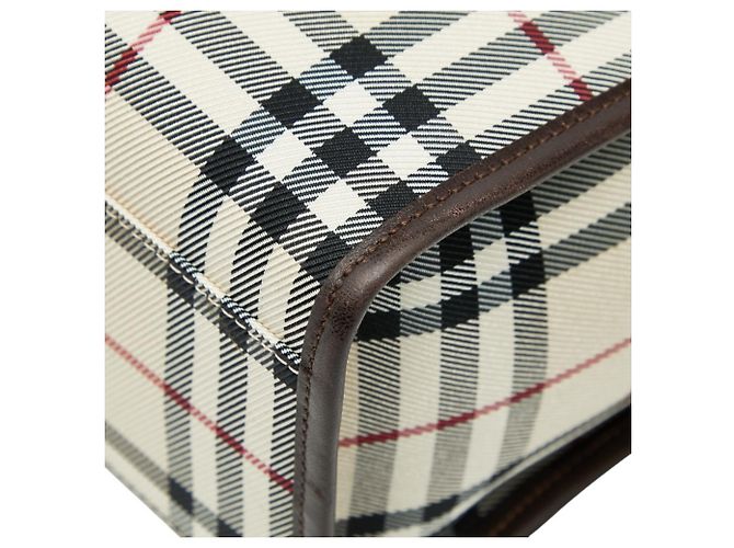 Burberry Nova Check Tote Bag Mehrfarben Beige - Ansicht 4