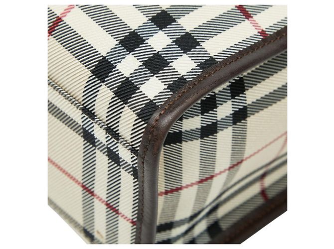 Burberry Nova Check Tote Bag Mehrfarben Beige - Ansicht 6