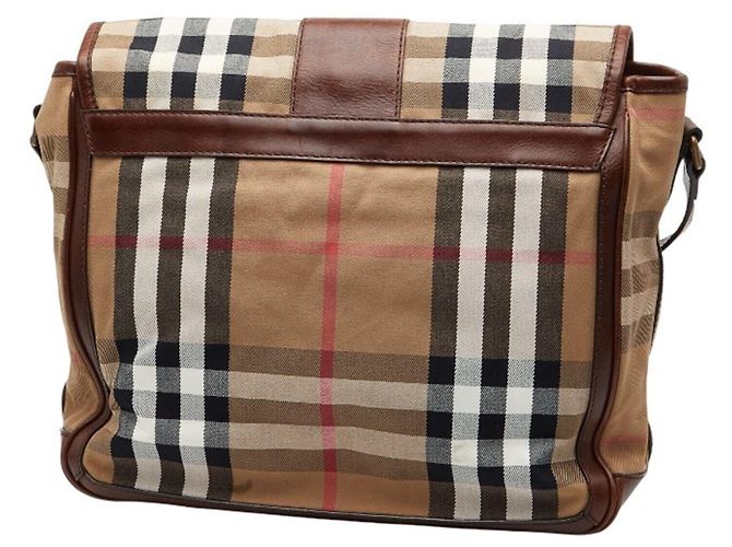 Bolsa Messenger Burberry Nova Check Marrom - vista 2