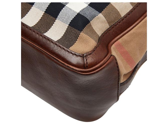 Bolsa Messenger Burberry Nova Check Marrom - vista 6