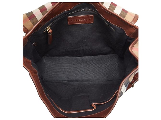 Bolsa Messenger Burberry Nova Check Marrom - vista 9