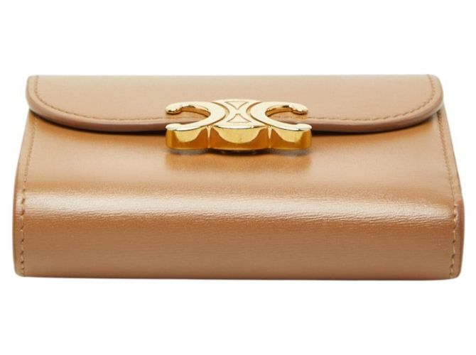 Céline Celine Triomphe Small Flap Wallet Brown - view 3
