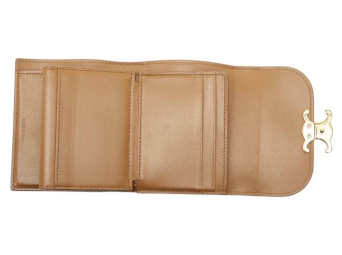 Céline Celine Triomphe Small Flap Wallet Brown - view 7