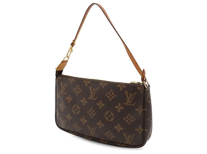 Louis Vuitton Monogram Pochette Accessoires Handtasche Braun - Ansicht 3