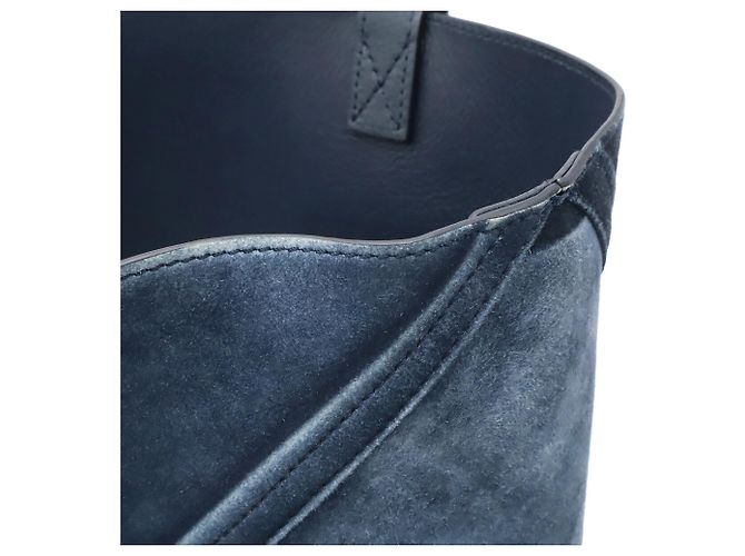 Borsa Tote Large Puzzlefold Loewe Blu navy - vista 9