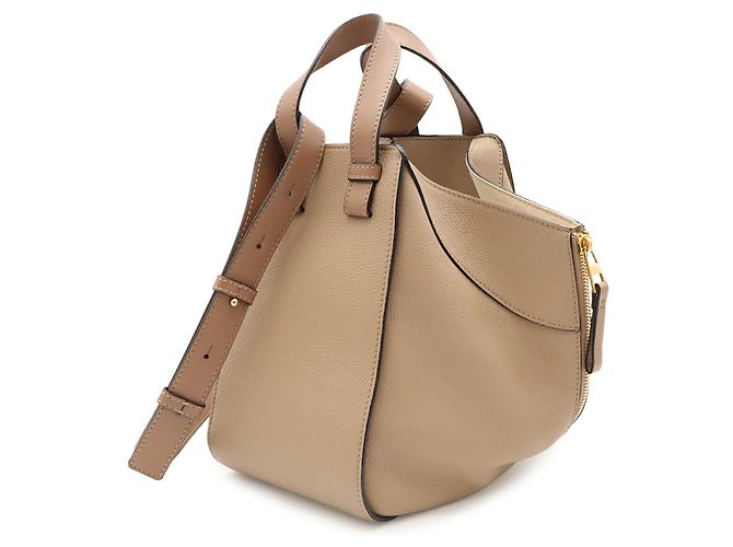 Loewe Hammock Tasche Kleine Lederhandtasche Grau - Ansicht 3