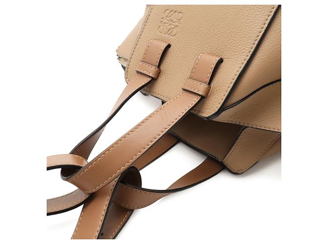 Loewe Hammock Tasche Kleine Lederhandtasche Grau - Ansicht 5