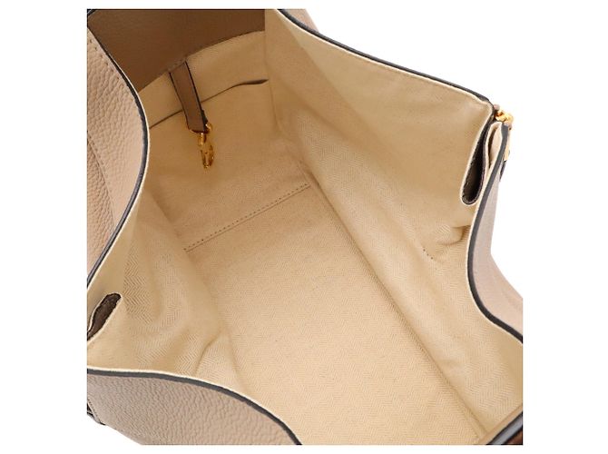 Loewe Hammock Tasche Kleine Lederhandtasche Grau - Ansicht 8