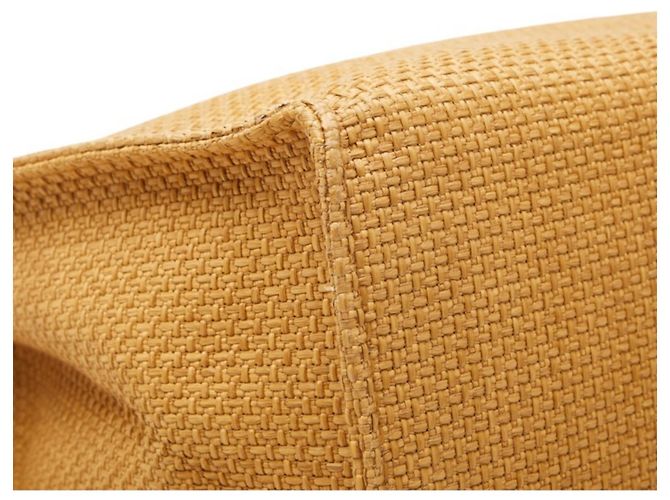 Borsa Tote Dolce & Gabbana in rafia e pelle marrone - vista 5