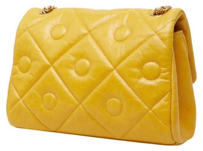 Borsa a tracolla T-Timeless matelassé con catena Tod's Giallo - vista 2