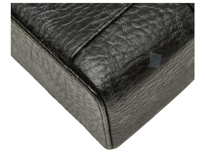 Bolso de mano MCM Visetos Vanity Bag Castaño Negro - vista 6