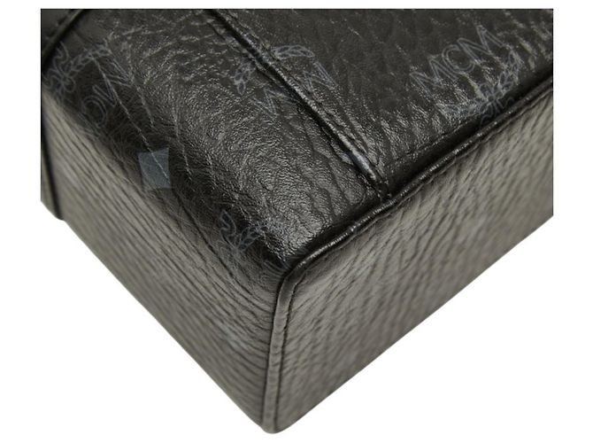 Bolso de mano MCM Visetos Vanity Bag Castaño Negro - vista 7