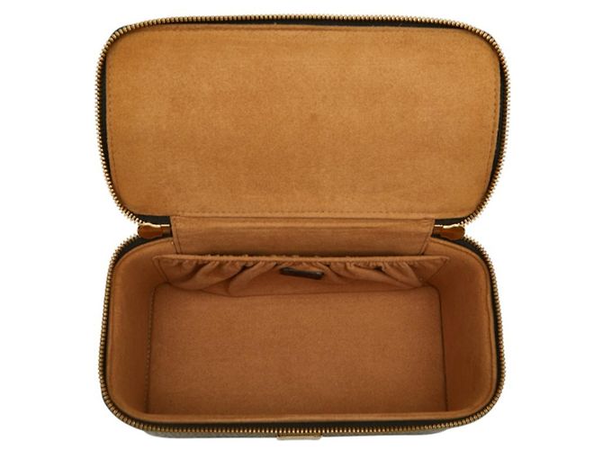 Bolso de mano MCM Visetos Vanity Bag Castaño Negro - vista 8