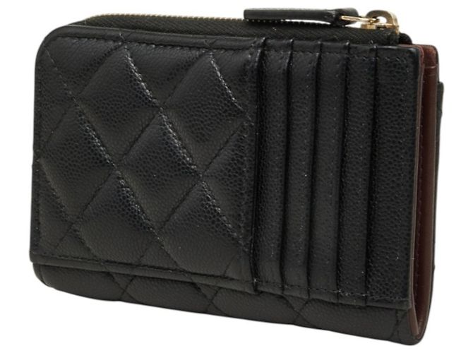 Tarjetero Chanel Coco Mark Fragment Case Negro Dorado - vista 2