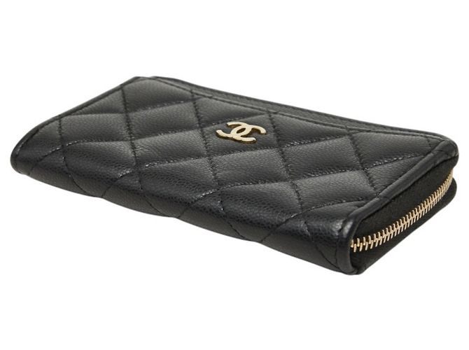 Tarjetero Chanel Coco Mark Fragment Case Negro Dorado - vista 4