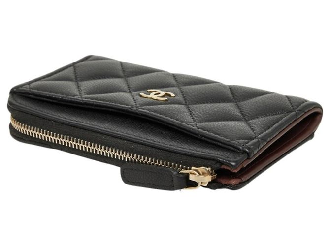 Tarjetero Chanel Coco Mark Fragment Case Negro Dorado - vista 5