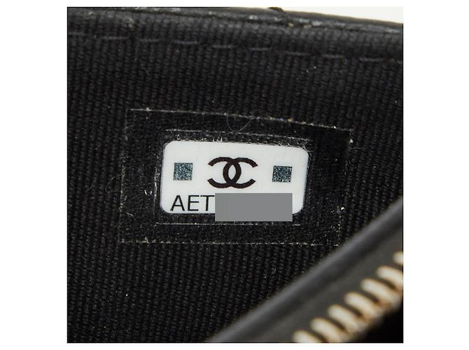 Tarjetero Chanel Coco Mark Fragment Case Negro Dorado - vista 7