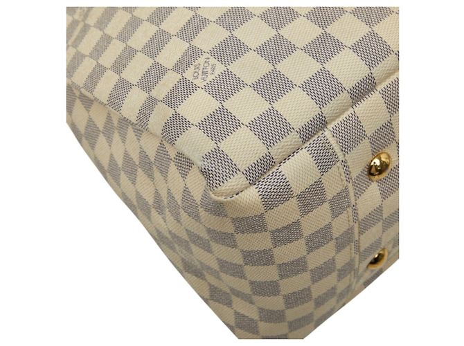 Borsa Tote Louis Vuitton Damier Azur Artsy MM Bianco - vista 5