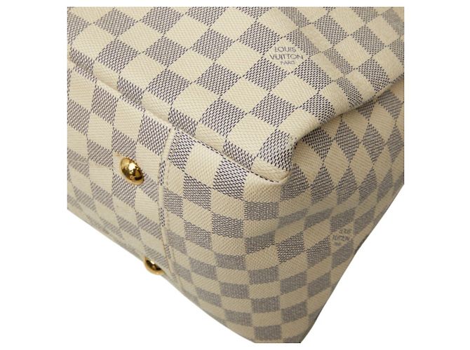 Borsa Tote Louis Vuitton Damier Azur Artsy MM Bianco - vista 6