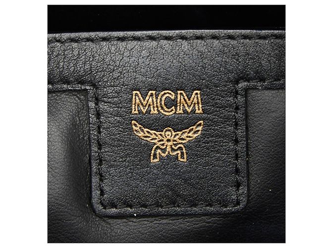 MCM Visetos Logogram Rucksack mit Nieten Beige - Ansicht 12